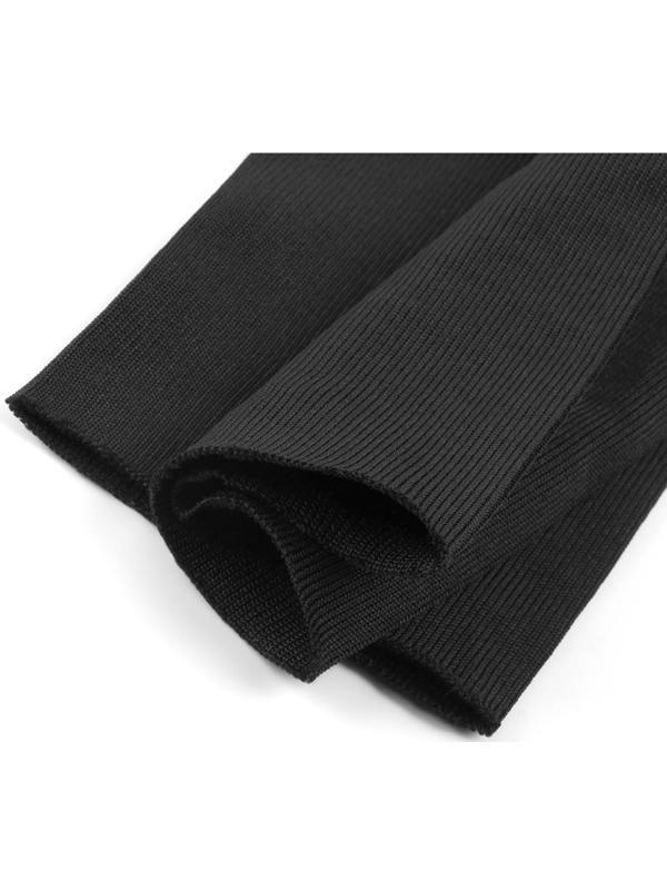 Манжета на рукав, 8×9 см, пара, 400 г/м², чёрная