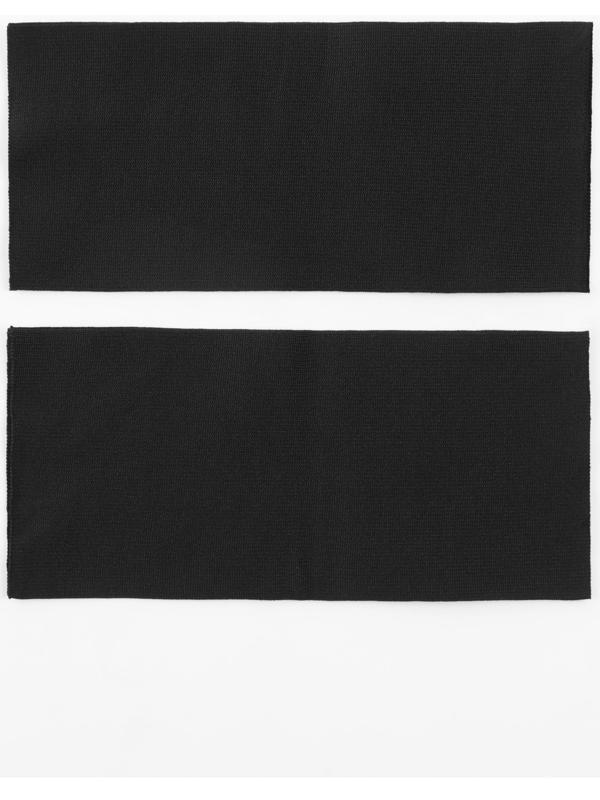 Манжета на рукав, 8×9 см, пара, 400 г/м², чёрная