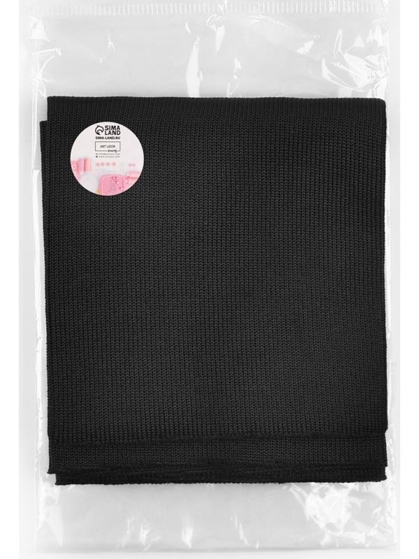 Манжета на рукав, 8×9 см, пара, 400 г/м², чёрная