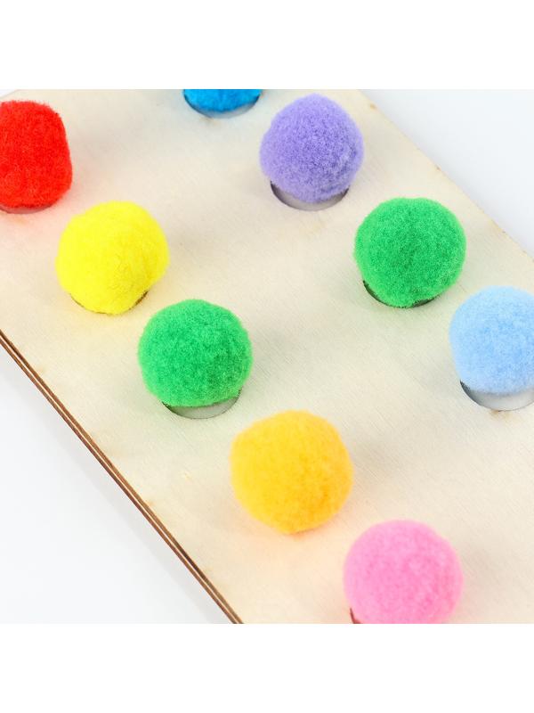 Развивающий набор «Счёт от 1 до 10», с бомбошками 9×21 см