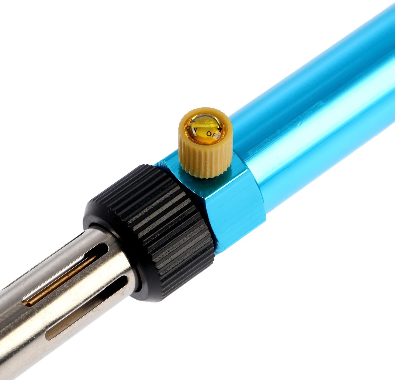 Паяльник газовый ТУНДРА, 600-1200 °С, регулировка пламени, пьезоподжиг