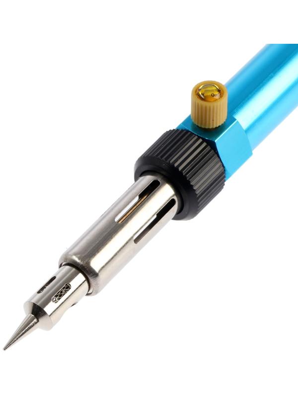 Паяльник газовый ТУНДРА, 600-1200 °С, регулировка пламени, пьезоподжиг