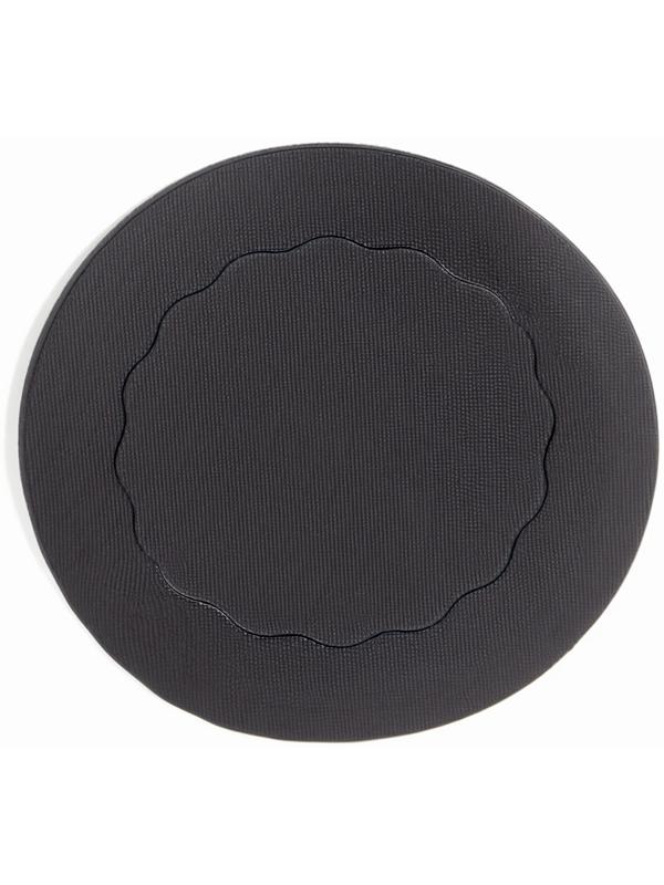 Варежка для пилинга, с держателем, d = 12 см, цвет чёрный