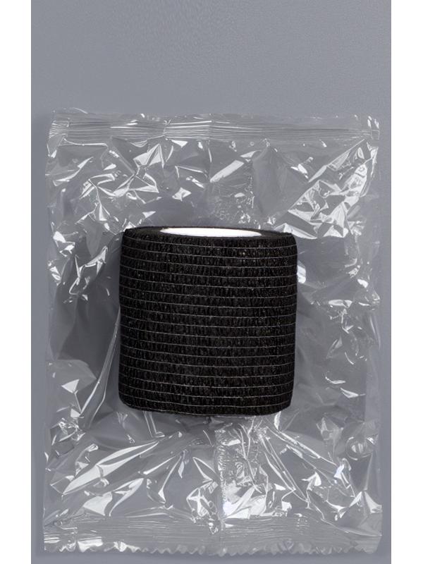 Лента бандажная, 5 см × 5 м, чёрная