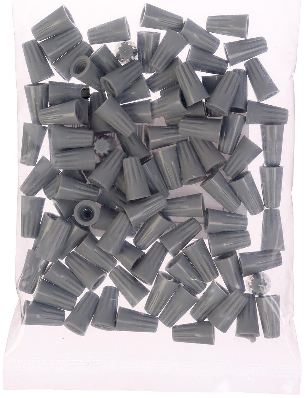 Соединительный изолирующий зажим для проводов СИЗ-1, 1.0-3.0 мм, серый, набор 100 шт