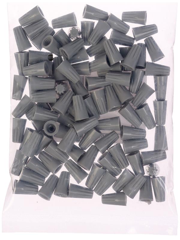 Соединительный изолирующий зажим для проводов СИЗ-1, 1.0-3.0 мм, серый, набор 100 шт