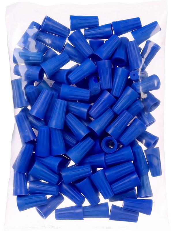 Соединительный изолирующий зажим для проводов СИЗ-2, 2.0-4.5 мм, синий, набор 100 шт