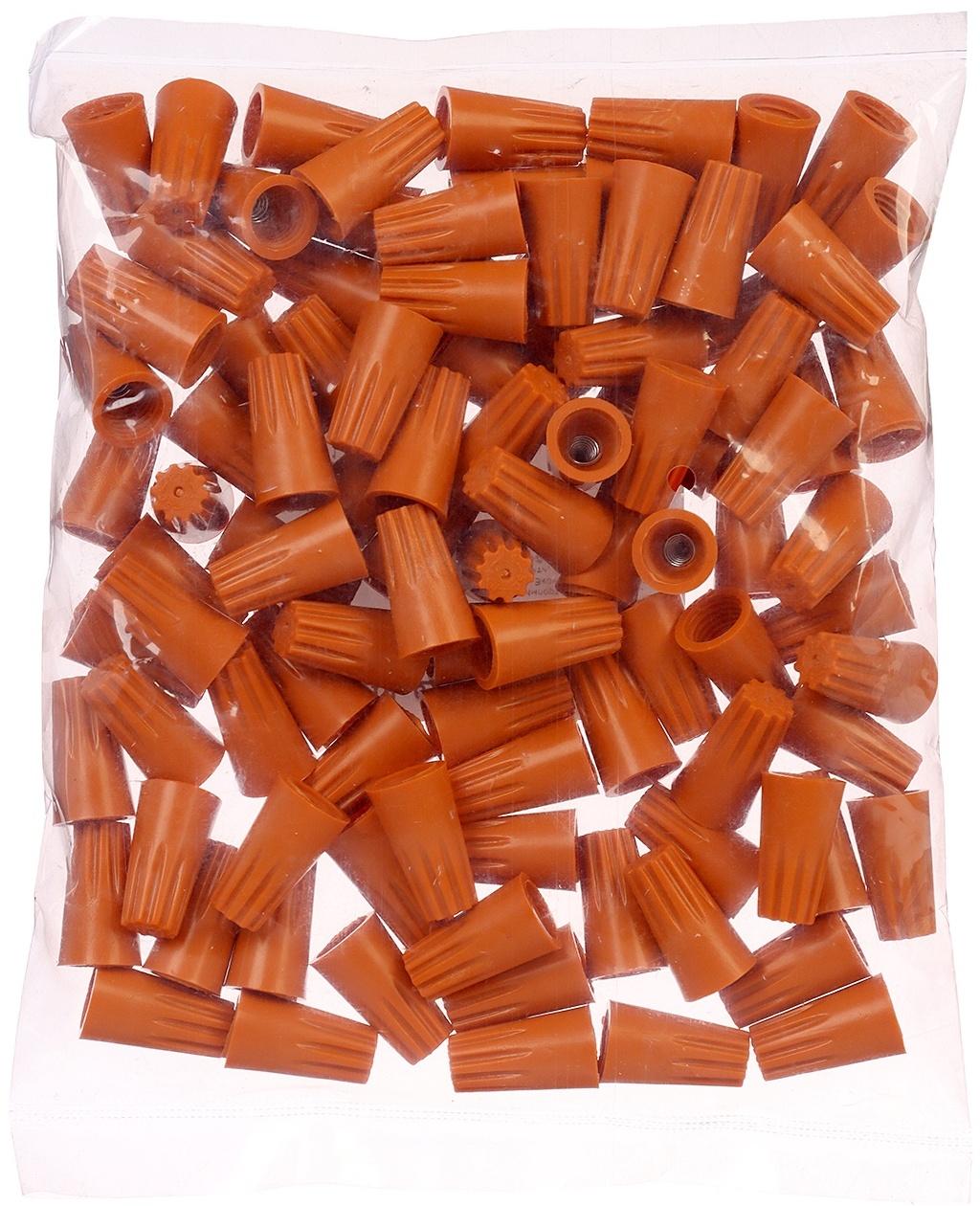 Соединительный изолирующий зажим для проводов СИЗ-3, 2.5-5.5 мм, оранжевый, набор 100 шт