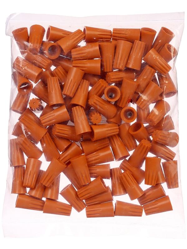 Соединительный изолирующий зажим для проводов СИЗ-3, 2.5-5.5 мм, оранжевый, набор 100 шт