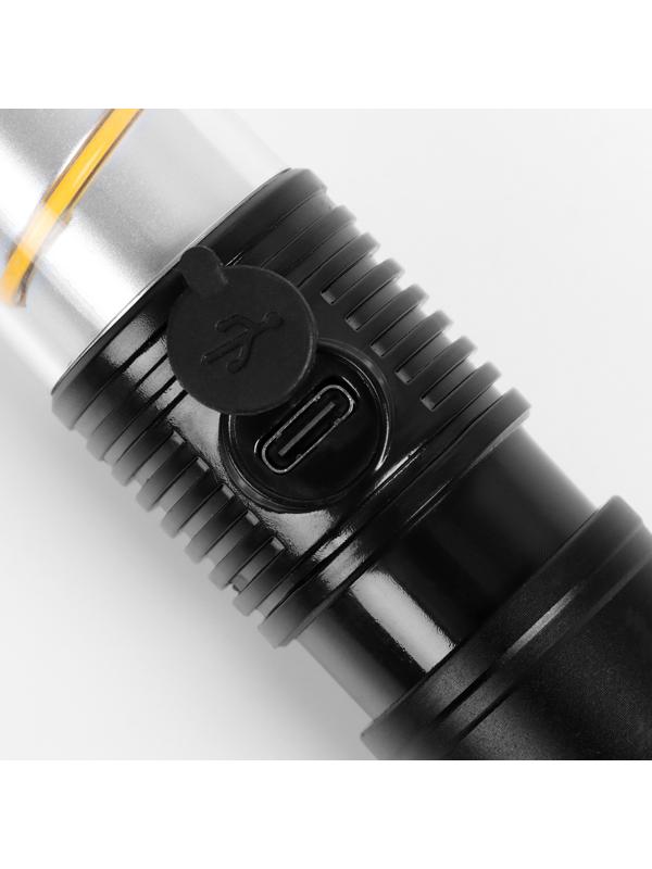 Фонарь кемпинговый аккумуляторный светодиодный, 4 Вт, 450 мАч, 400 лм, 3 режима