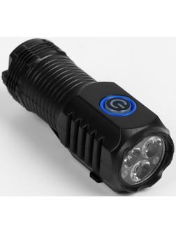 Фонарь светодиодный аккумуляторный ручной, 1.5 Вт, 400 мАч, 3030 LED, 150 лм, 4 режима