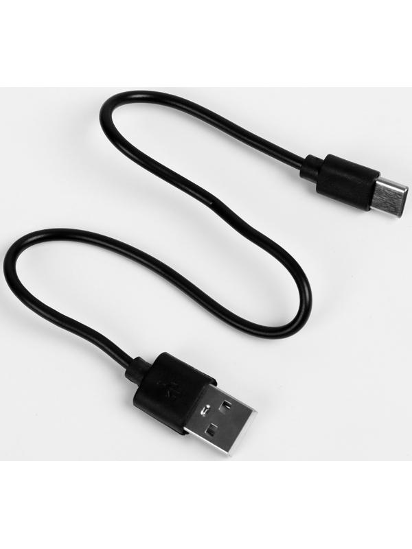 Фонарь налобный аккумуляторный светодиодный, 3 Вт, 500 мАч, 3030 LED, 350 лм, 6 режимов