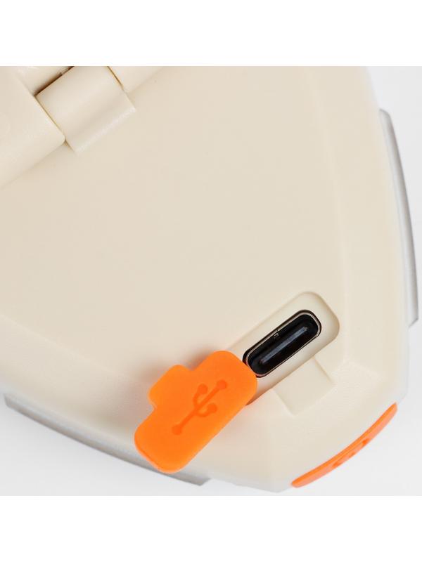 Фонарь налобный аккумуляторный светодиодный, 3 Вт, 500 мАч, 3030 LED, 350 лм, 6 режимов