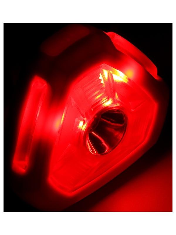 Фонарь налобный аккумуляторный светодиодный, 3 Вт, 500 мАч, 3030 LED, 350 лм, 6 режимов