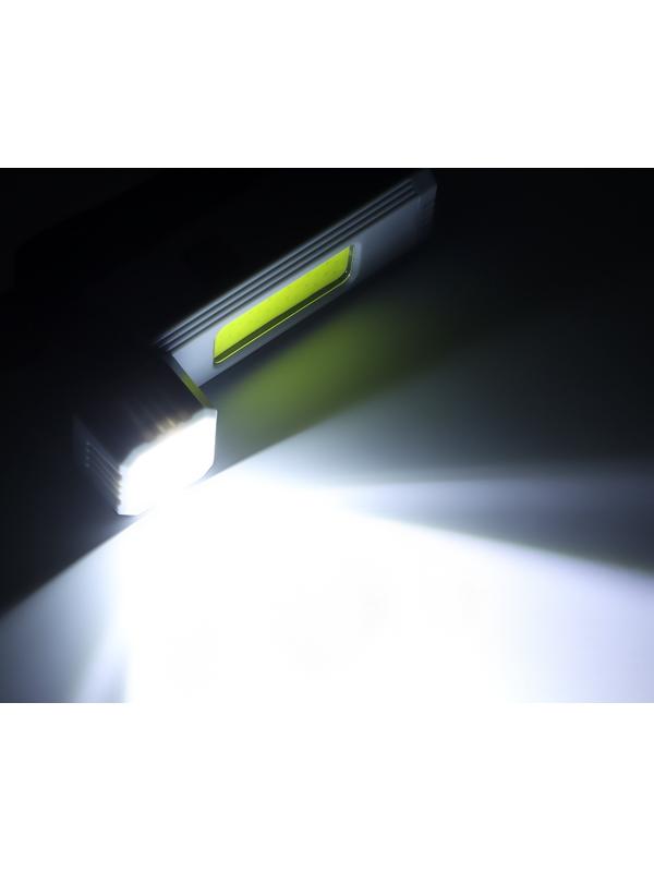 Фонарь налобный аккумуляторный светодиодный, 5 Вт, 800 мАч, 500 лм, 3 режима