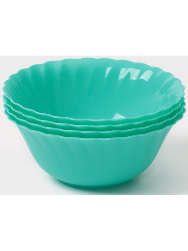 Набор посуды для пикника «Весёлая компания– 2», на 4 персоны, 41 предмет, пластик, МИКС