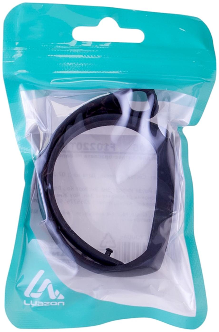 Ремешок Luazon для фитнес-браслета Mi Band 5/6/7, черный