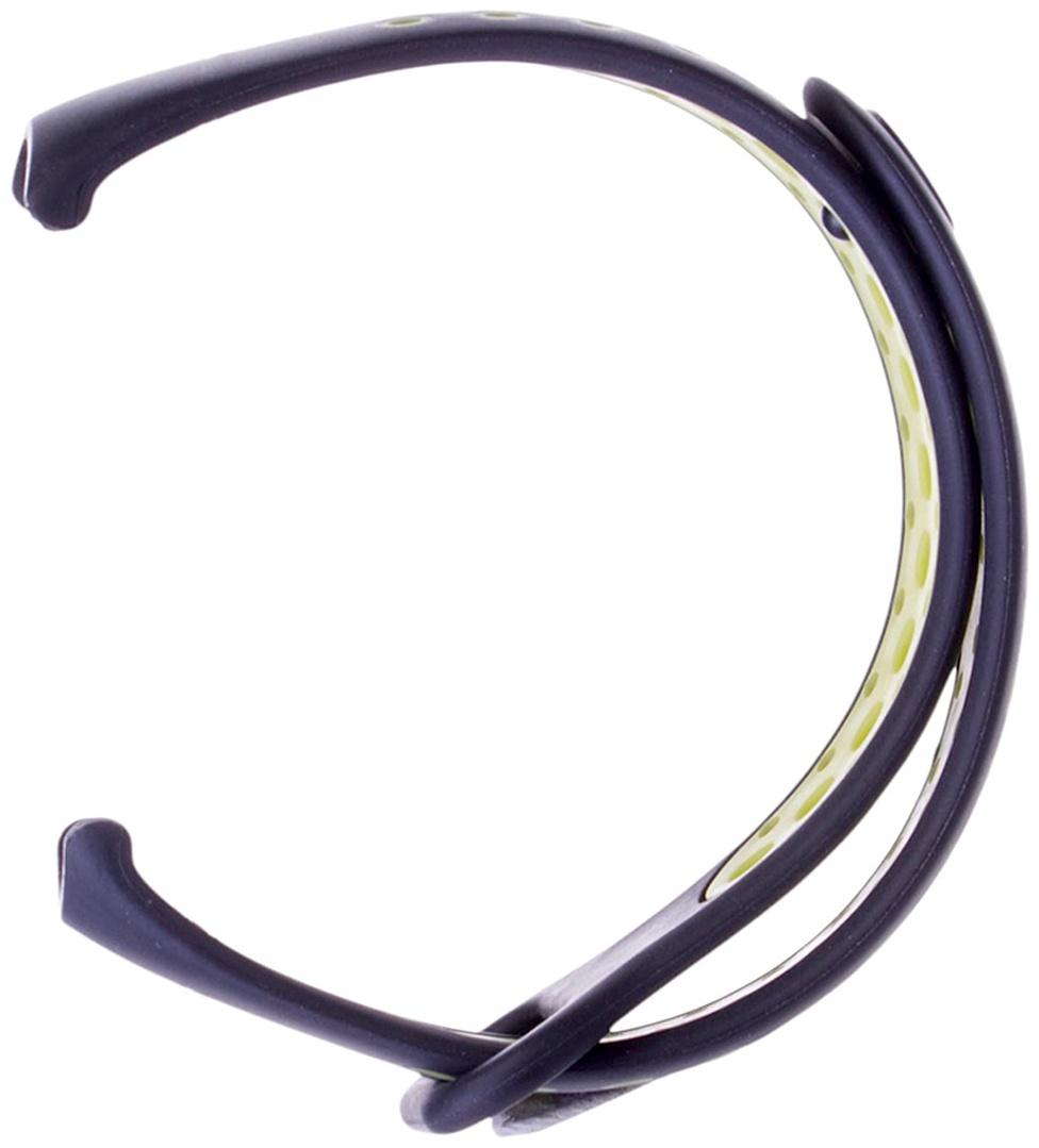 Ремешок Luazon для фитнес-браслета Mi Band 8/9, с перфорацией, чёрно-зелёный