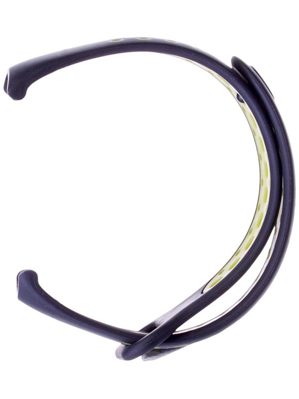 Ремешок Luazon для фитнес-браслета Mi Band 8/9, с перфорацией, чёрно-зелёный