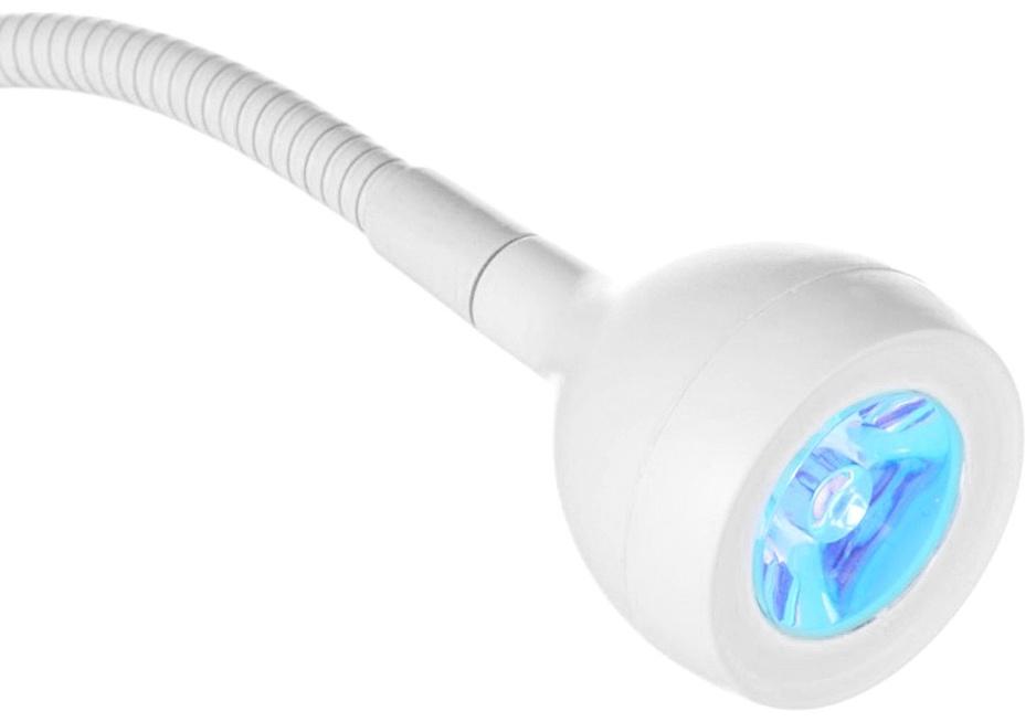 Лампа для маникюра, LED, на прищепке, 1 диод, 3 Вт, USB, белая