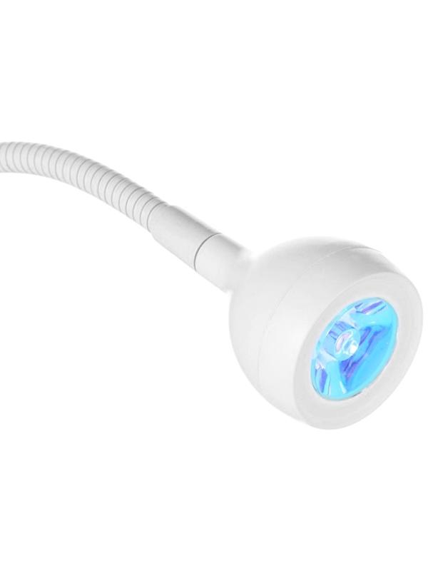 Лампа для маникюра, LED, на прищепке, 1 диод, 3 Вт, USB, белая