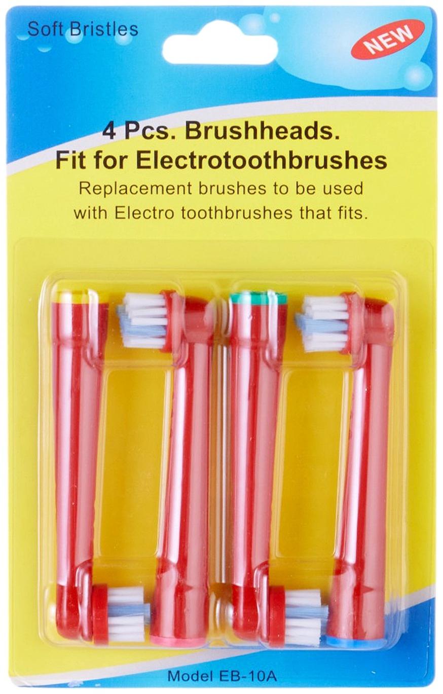 Насадки для электрической зубной щетки, для мягкой очистки, 4 шт., в наборе