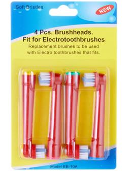 Насадки для электрической зубной щетки, для мягкой очистки, 4 шт., в наборе
