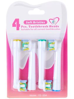 Насадки для электрической зубной щетки, для глубокой очистки, 4 шт, в наборе