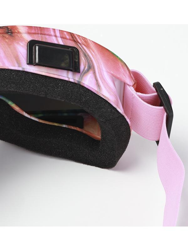 Очки спортивные, сноубордические, маска горнолыжная 12.8×8.6 см, переносица 2.4 см