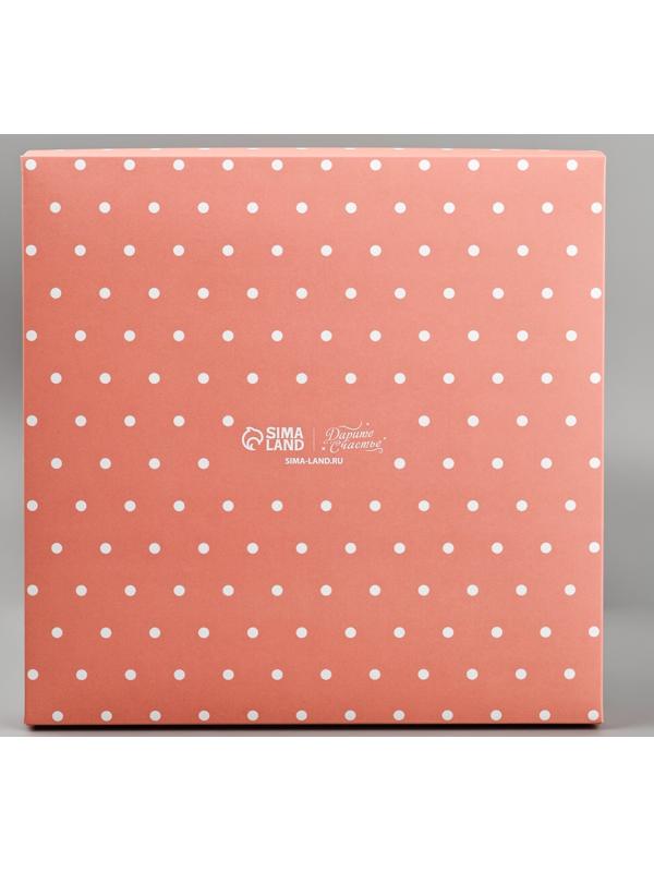 Коробка для цветов с вазой и PVC окнами складная «Для тебя», 23 х 30 х 23 см