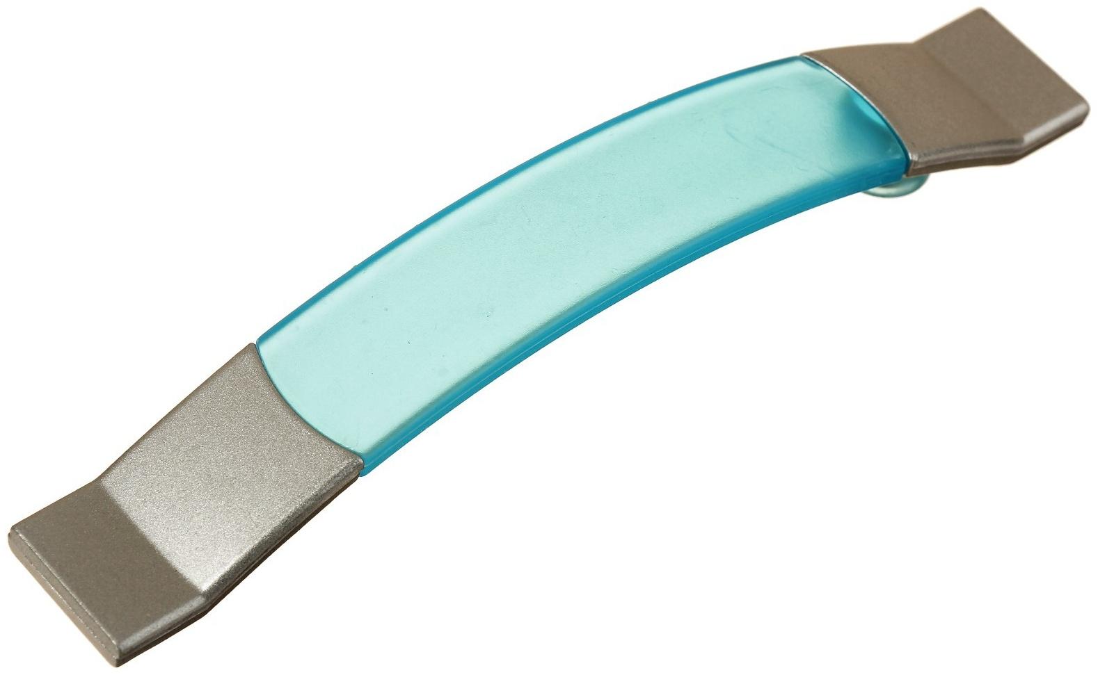 Ручка скоба PLASTIC 005, пластиковая, м/о 96 мм, синяя