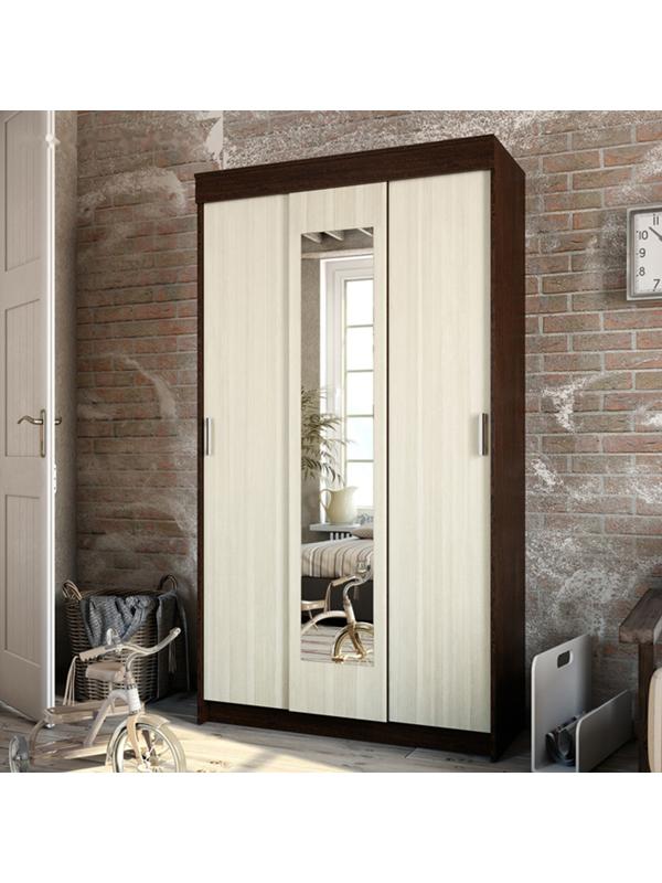 Шкаф-купе «Эко», 1200×565×2200 мм, венге/лоредо