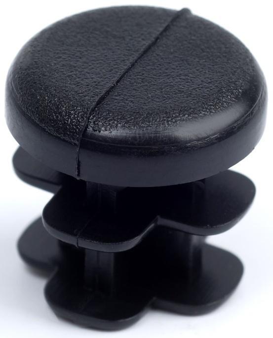 Заглушка внутренняя универсальная, d=16 мм, черная