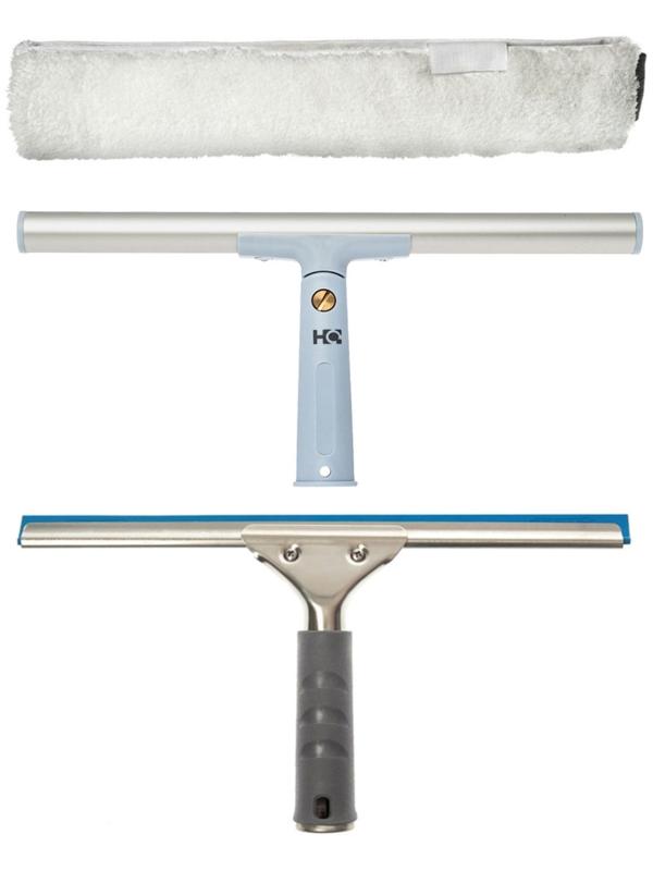 Сезонный набор для мытья окон Master, поворотный держатель, шубка, склиз