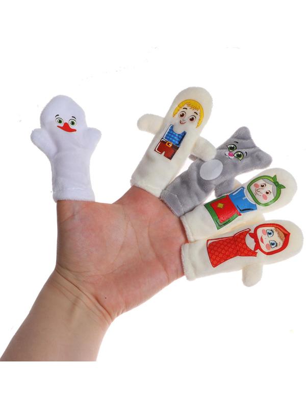 Пальчиковый театр «Гуси-лебеди» (5 персонажей+ сценарий)