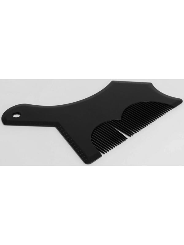 Трафарет для бритья бороды и усов с расческой