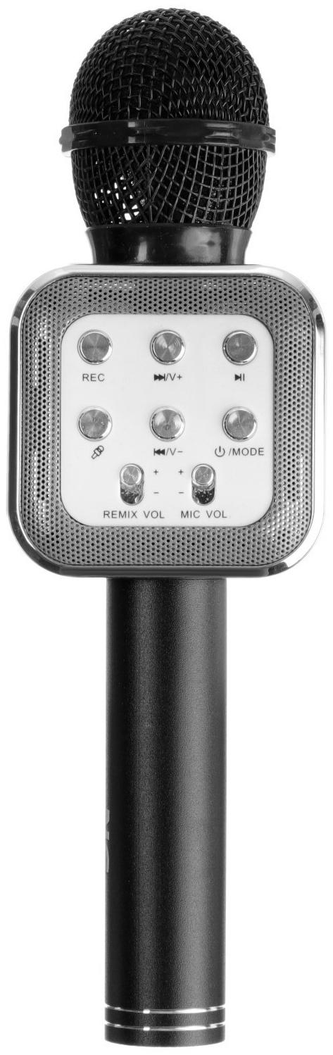 Микрофон для караоке Belsis MA3002BK, 3 Вт, 1200 мАч, Bluetooth, FM, microSD, чёрный