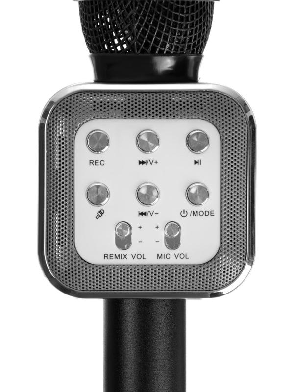 Микрофон для караоке Belsis MA3002BK, 3 Вт, 1200 мАч, Bluetooth, FM, microSD, чёрный