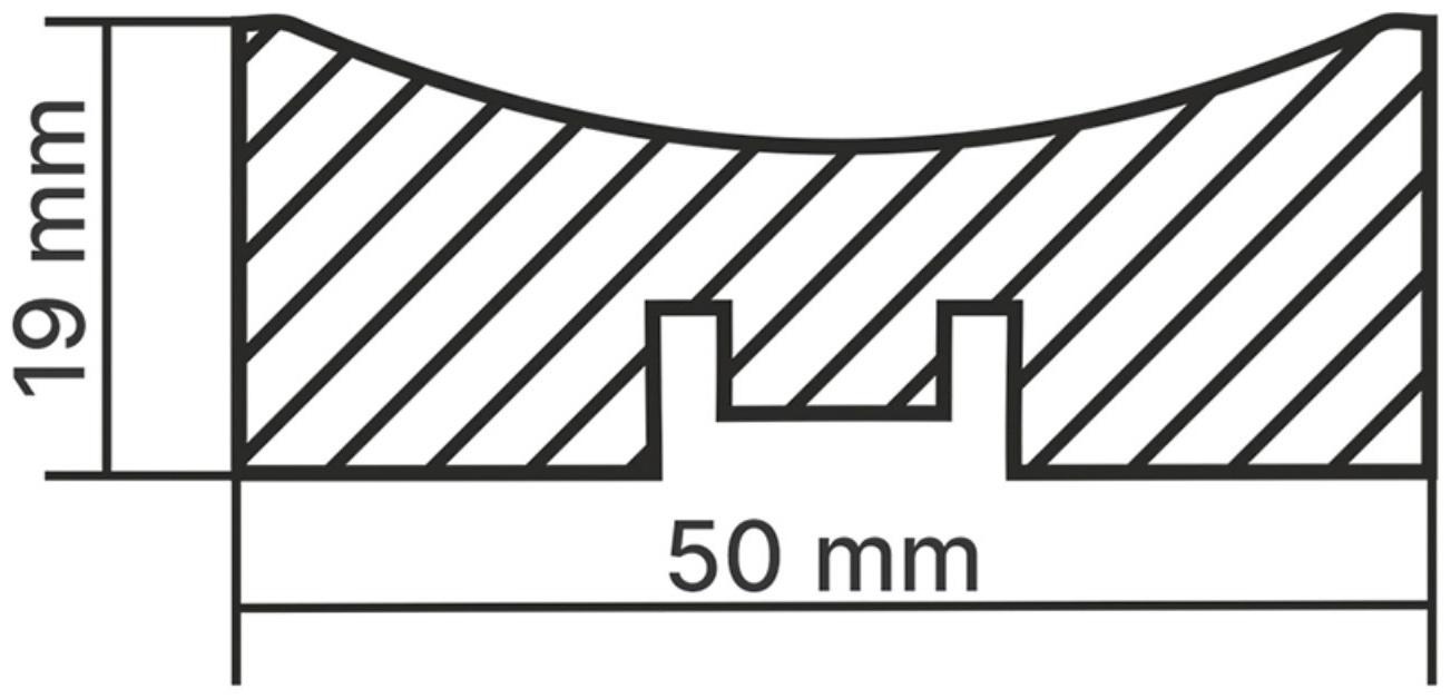 Интерьерная Рейка МДФ Планкен Рекесс De Luxe Ocean 2700х50х19 мм