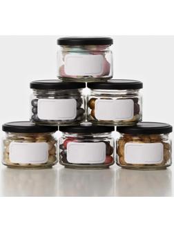 Этикетки на банку с заготовками, универсальные, белые