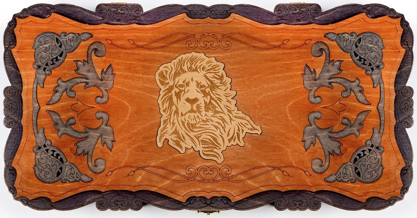 Нарды деревянные большие, настольная игра 