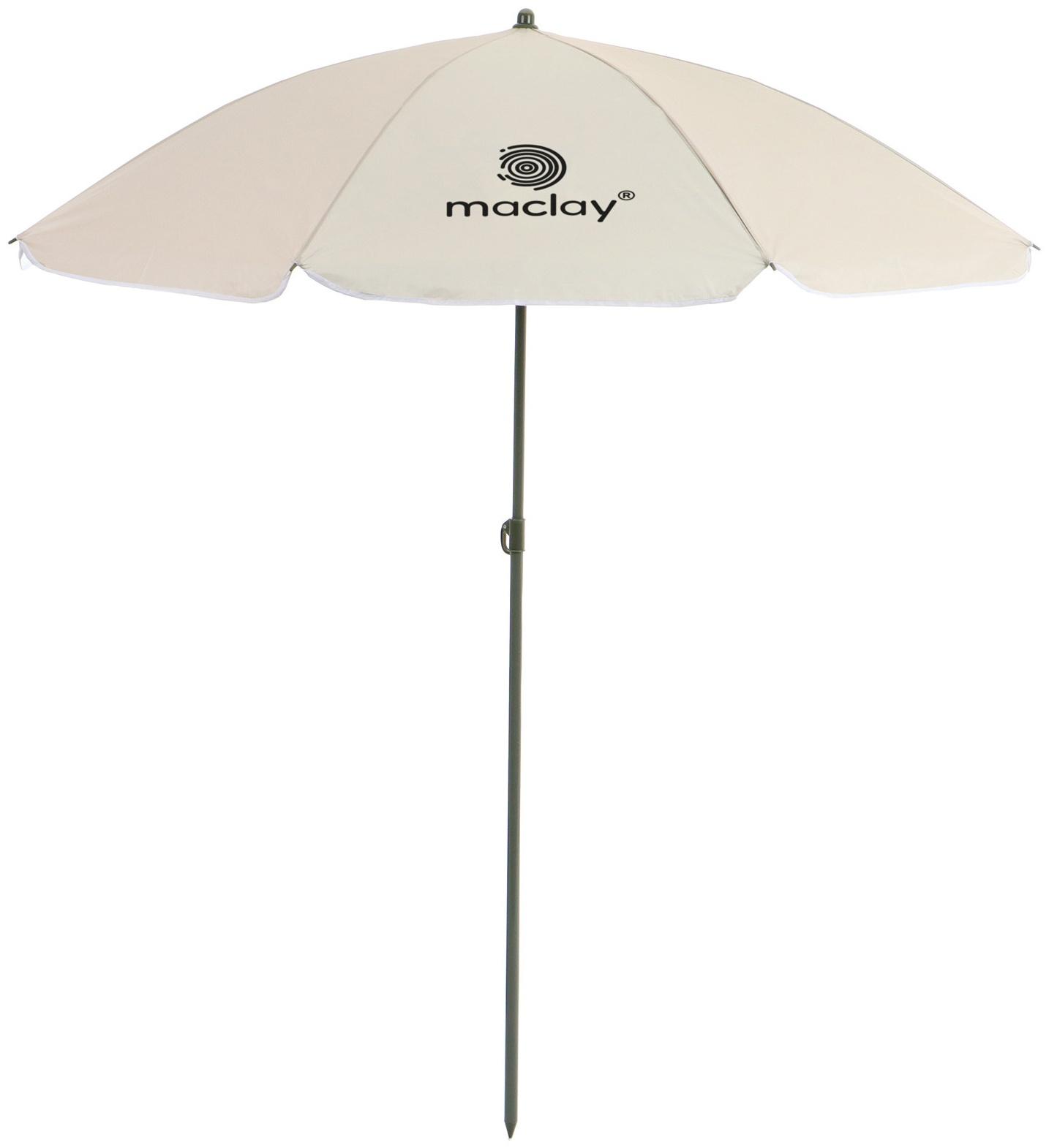 Зонт пляжный maclay, с УФ-защитой, d=150 cм, h=170 см