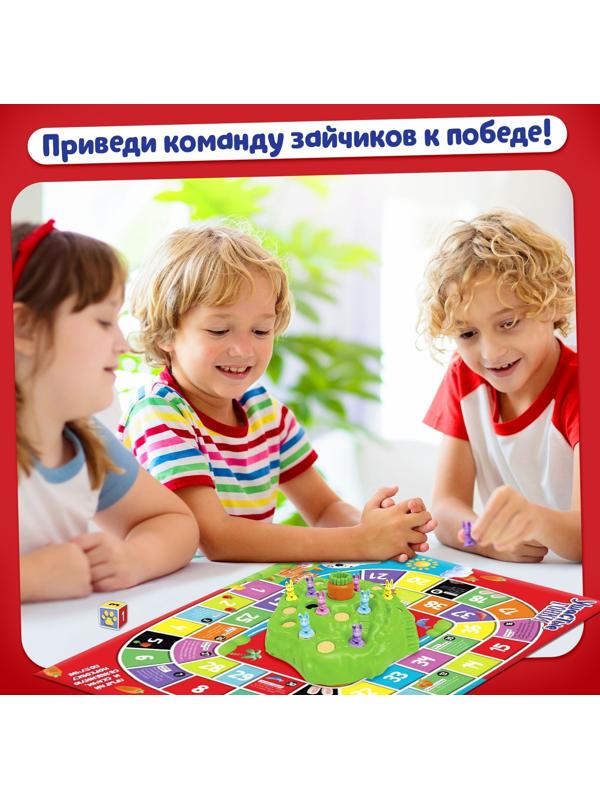 Настольная игра «Ушастые гонки. Загадка острова», 2-4 игрока, 4+