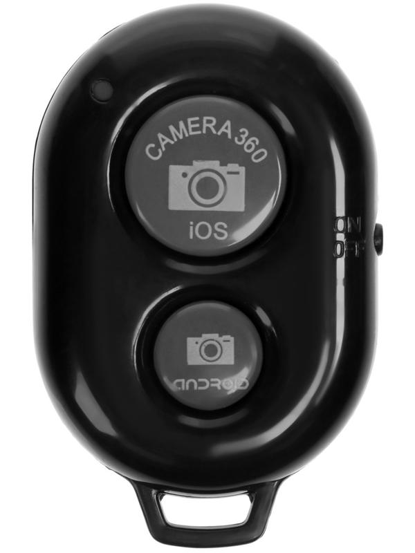 Набор блогера AY-49, штатив для телефона с лампой, микрофон, Bluetooth кнопка, чёрный