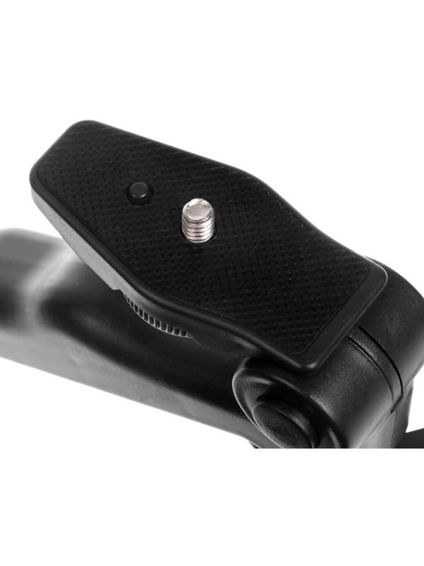 Набор блогера AY-49, штатив для телефона с лампой, микрофон, Bluetooth кнопка, чёрный