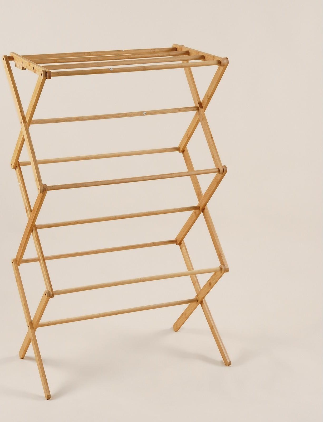 Сушилка для белья SL Home «Альберо», напольная, складная, бамбук, 63,5×36,5×106,5 см