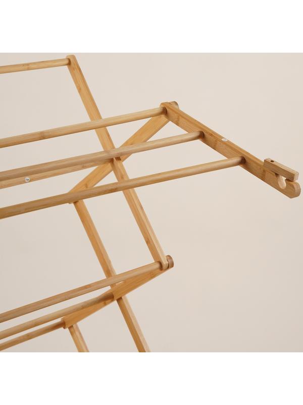 Сушилка для белья SL Home «Альберо», напольная, складная, бамбук, 63,5×36,5×106,5 см