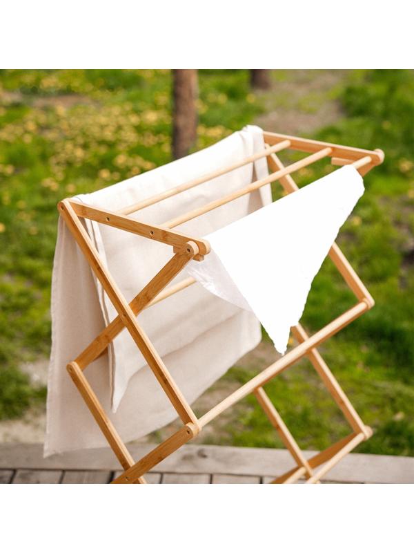 Сушилка для белья SL Home «Альберо», напольная, складная, бамбук, 63,5×36,5×106,5 см