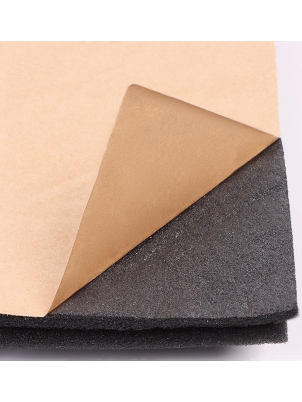 Шумопоглощающая панель - акустический поролон самоклеящийся, гриб, 50 х 50 х 3 см, черный