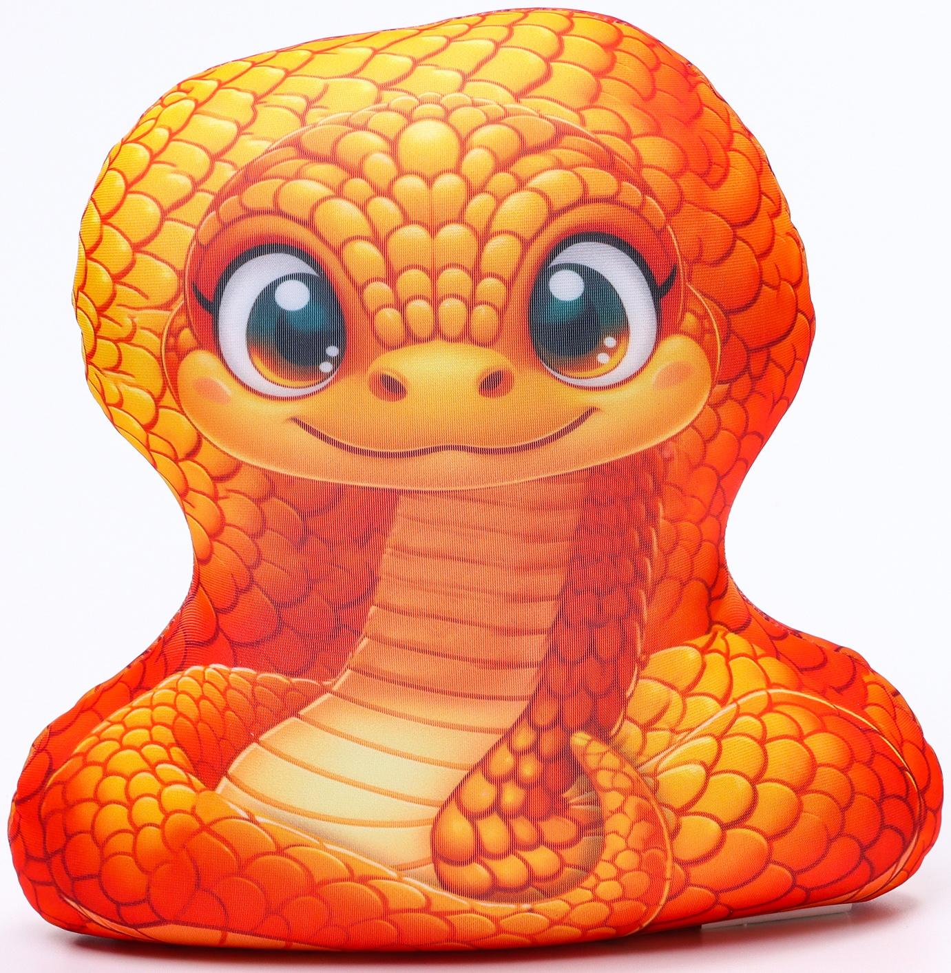 Антистресс игрушка «Змея», оранжевая